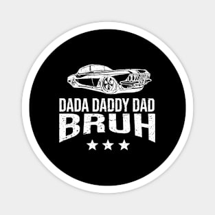 Dada Daddy Dad Bruh Retro Vintage Funny 2023 Fathers Day Magnet